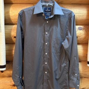 Stafford Gray Dress Shirt Classic Tailored Fit
